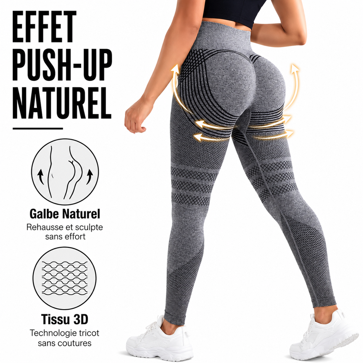 CurvePro™ Legging Anti-Cellulite et Sculptant 3D (Lot de 2)